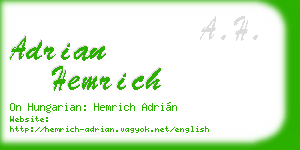 adrian hemrich business card