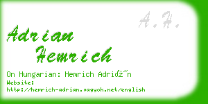 adrian hemrich business card